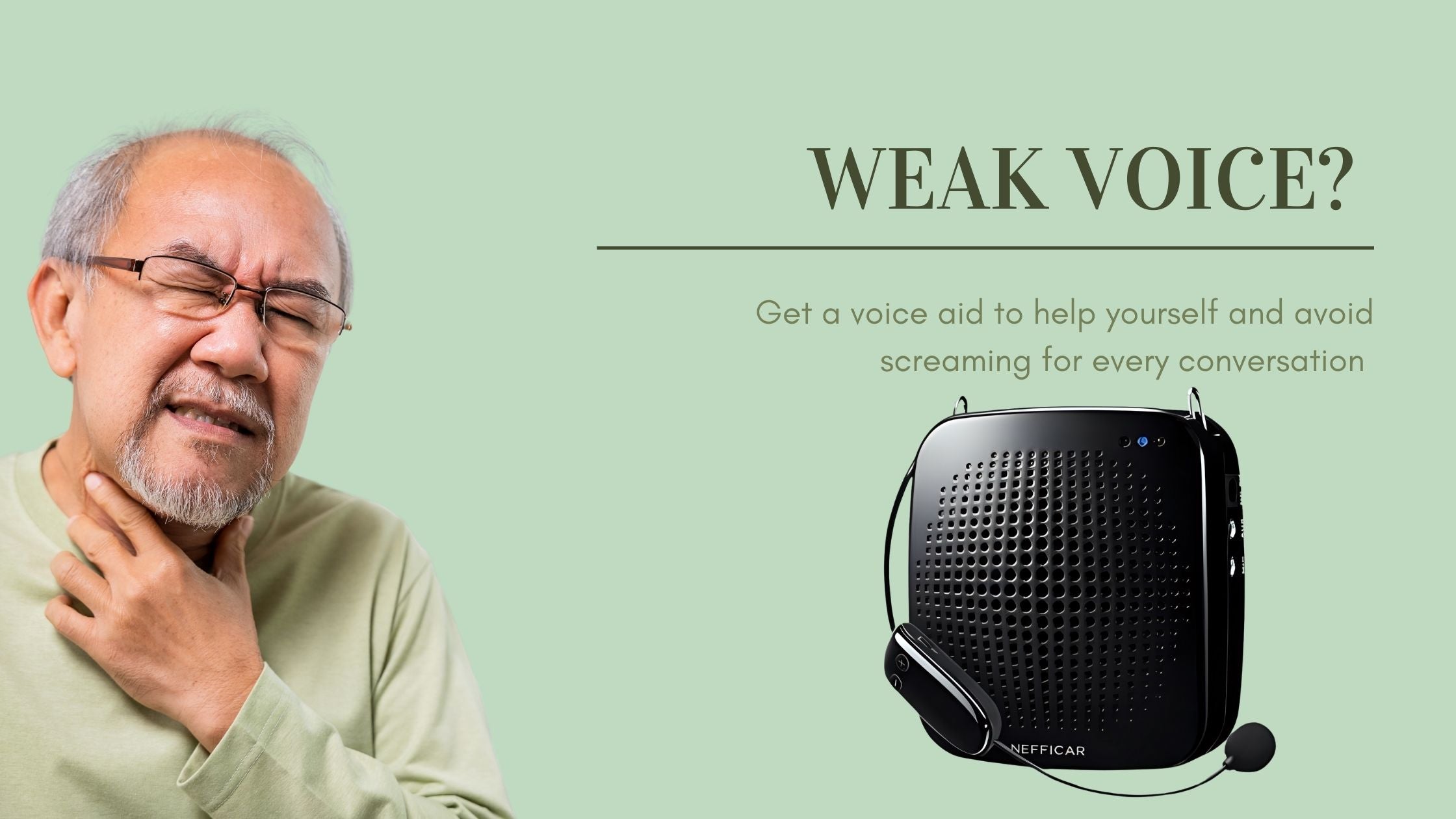 voice amplifier for elderly