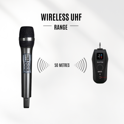 UHF Wireless Microphone with Bluetooth Receiver - U3 Mic