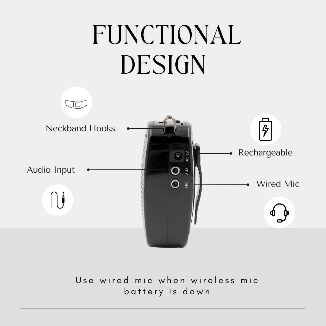 Portable microphone and hot sale speaker for teachers